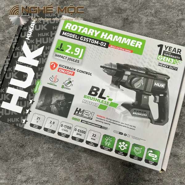 Máy khoan bê tông hukan g3stom-o2 - 4