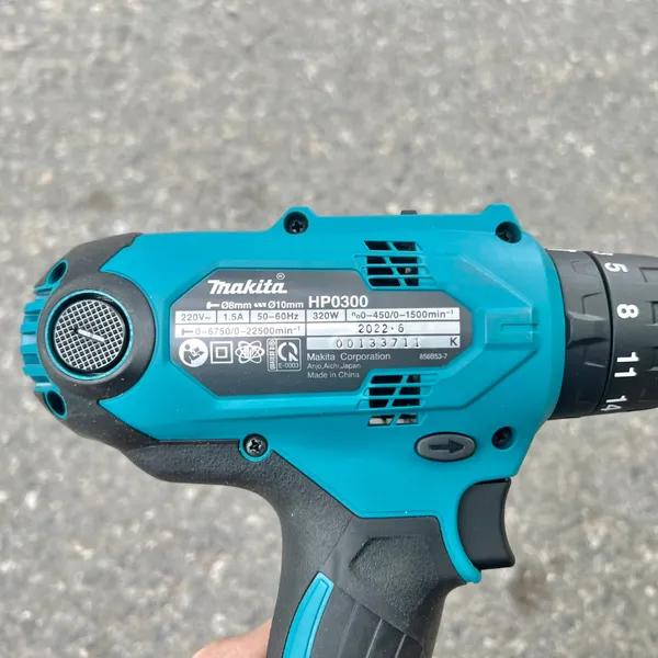 Máy khoan búa và vặn vít makita hp0300 10mm - 1