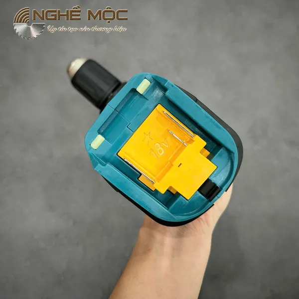 Máy khoan búa vặn vít dùng pin 18v makita dhp459z - 3