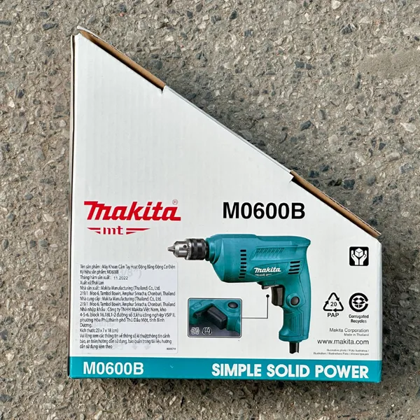 Máy khoan makita m0600b 10mm - 3