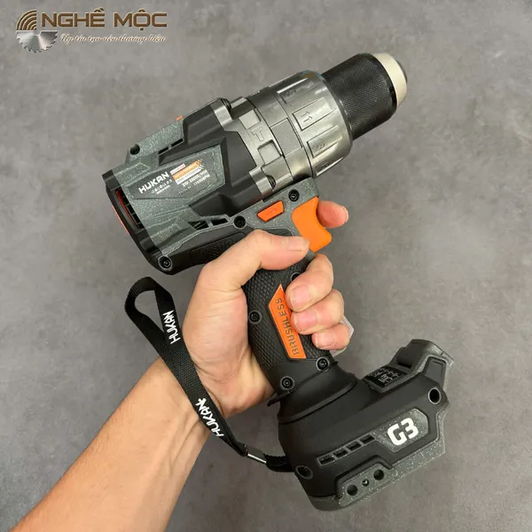 Thân máy khoan pin hukan g3-f200lux - 1