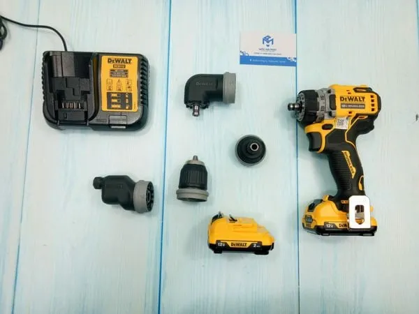 Máy khoan vặn vít dùng pin 4 đầu dewalt 12v dcd703d2-kr - 2