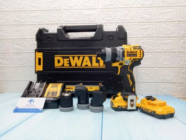 Máy khoan vặn vít dùng pin 4 đầu dewalt 12v dcd703d2-kr - 1