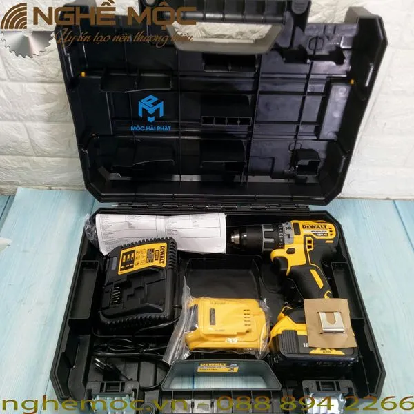 Máy khoan vặn vít dùng pin dewalt 18v dcd791m2-b1 - 5